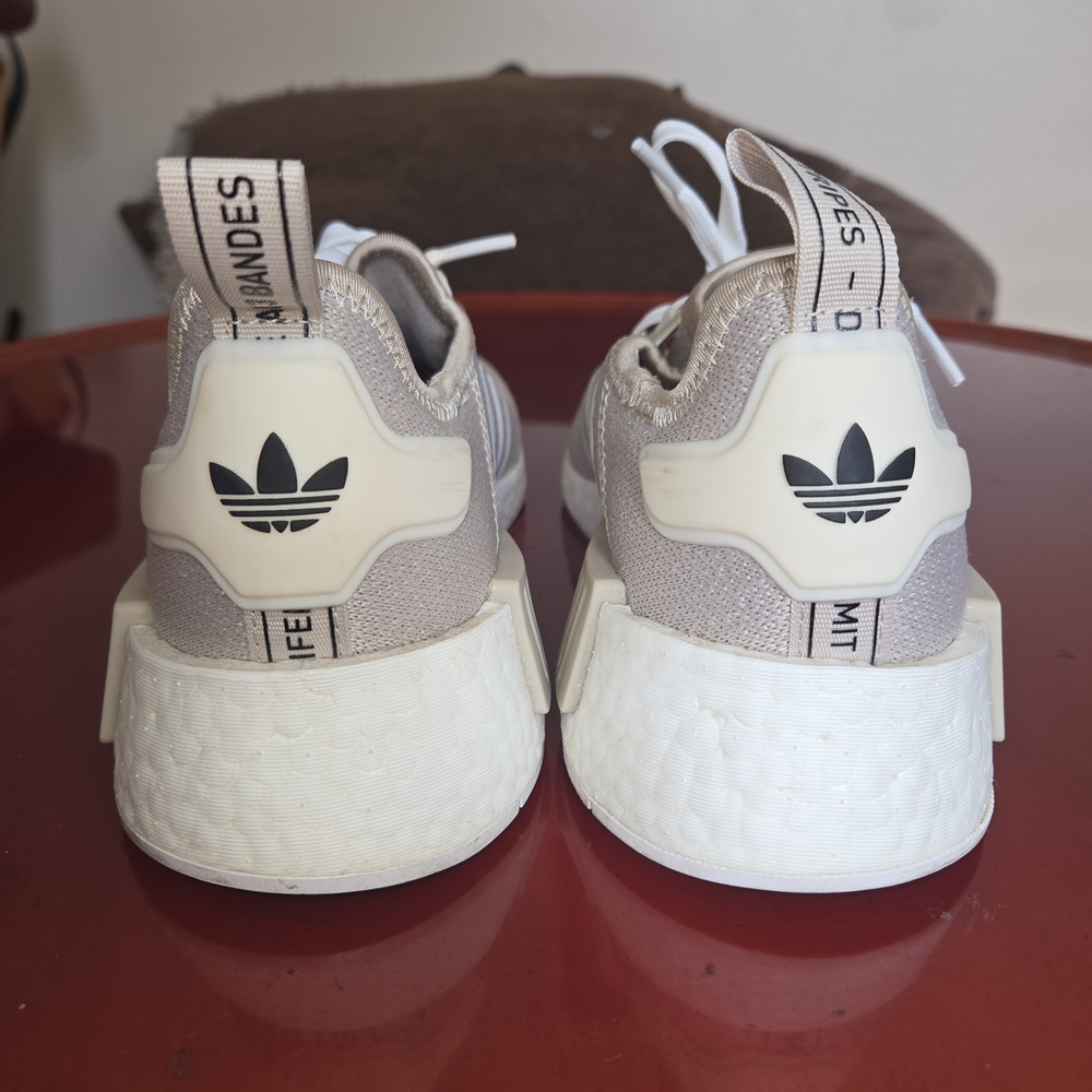 Adidas NMD R1 Wonder Beige White Women 6.5 Mens 4.5 Sneakers Shoes - Picture 12 of 16